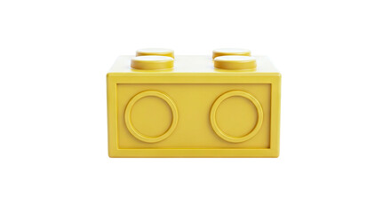 Naklejka premium Golden Building Block Toy