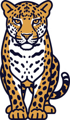 vector illustration of a leopard © Mas