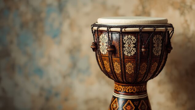Crafted Middle Eastern percussion instrument