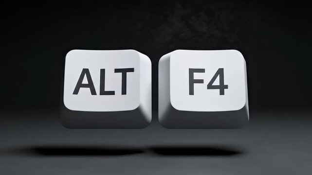 Close window keyboard shortcut.