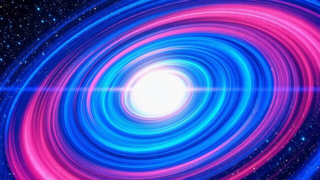 Colorful galaxy spiral in space