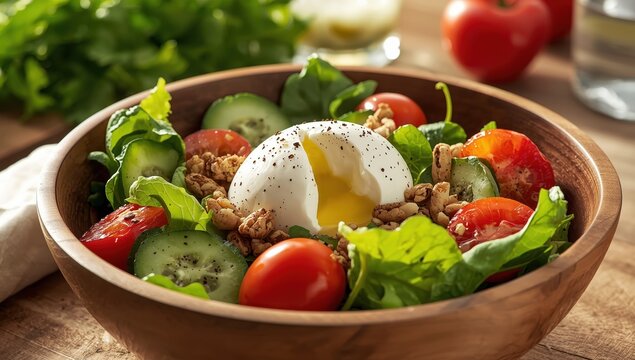 Salad featuring burrata