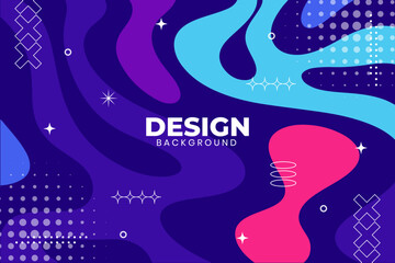 Naklejka premium Vibrant design background with abstract shapes and colors for creative projects