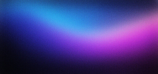 Fototapeta premium Abstract grainy gradient background with blue and purple light, textured neon blur wallpaper, cinematic dark aesthetic for digital marketing and web design