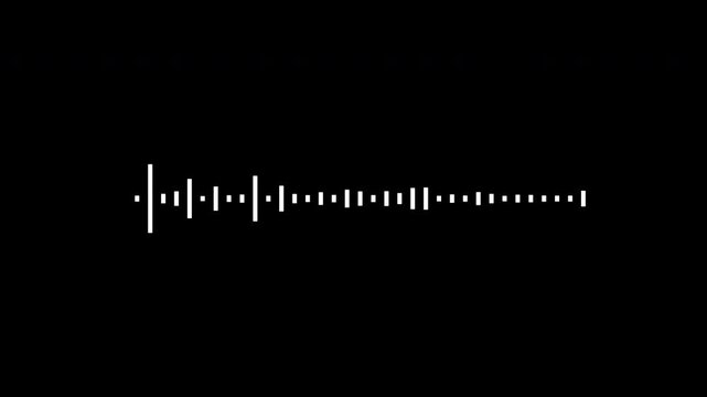 waveform animation on black background