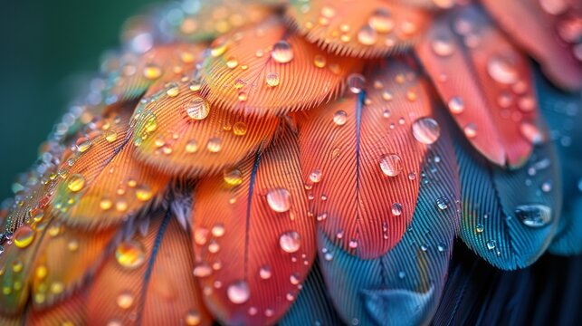 drops of dew on a plant 
Palant and drops and raining season 

