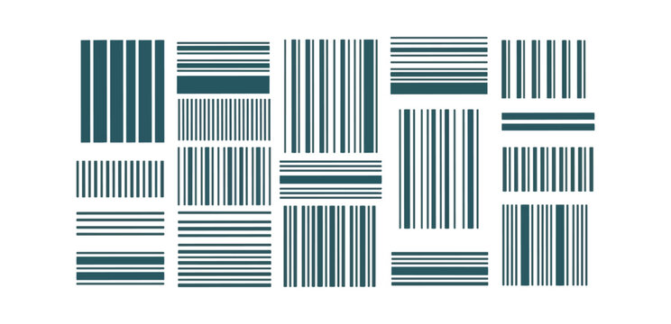 Abstract geometric pattern of vertical lines on black background