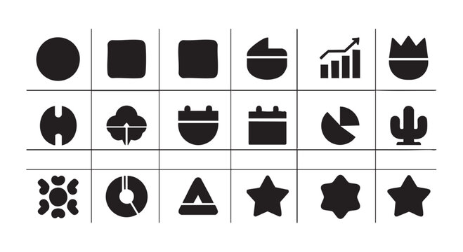 Content Calendar Schedule Planner Grid - Black Filled Icon Vector