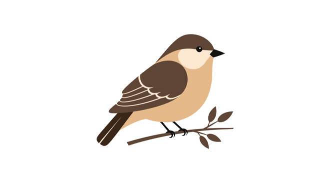 Brown and beige small bird.