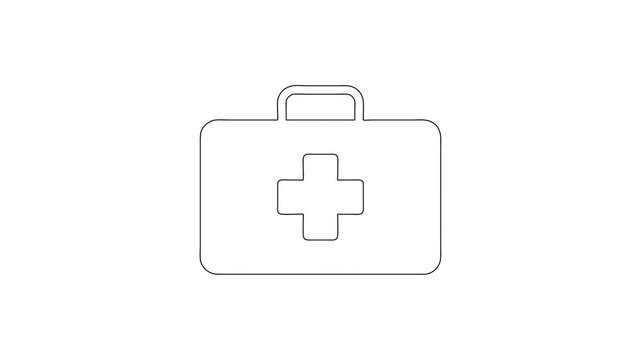 Whiteboard Animation of Medical First Aid Kit Emergency Box
