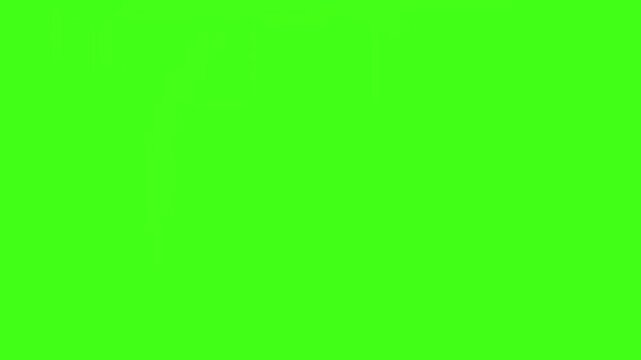 Hand drawn liquid splash animation on green screen with 2d fluid motion and orange water effects