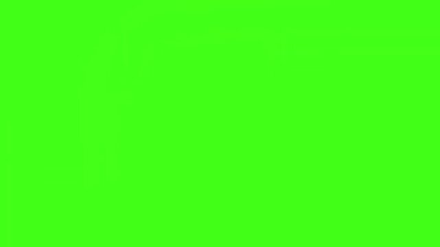 Hand drawn liquid splash animation on green screen with 2d fluid motion and orange water effects