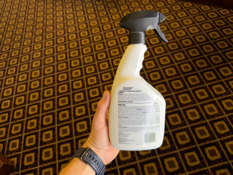 Mold Armor Mold Remover Cleaner Spray Bottle Back Label In Hand