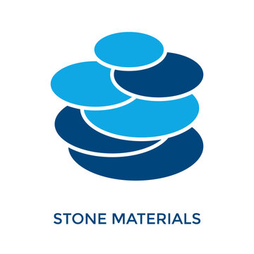 Stone Materials Icon Dual Tone Style. Vector Illustration For Graphic Design