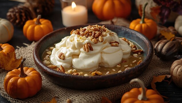 Classic nougat mousse crafted with egg whites, honey, and nuts, hailing from Constantine, Algeria