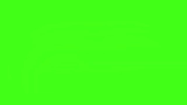 Hand drawn liquid splash animation on green screen with 2d fluid motion and orange water effects