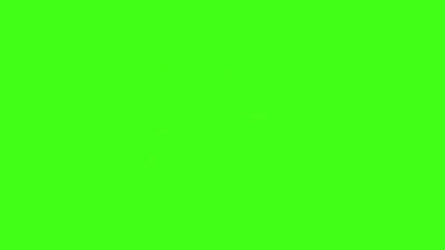 Hand drawn liquid animation on green screen with 2d fluid motion splash and water ripple effects