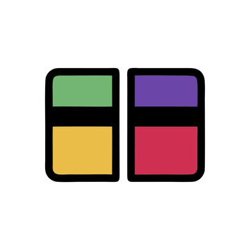 Split Layout Blocks Suggesting Modular Content Sections