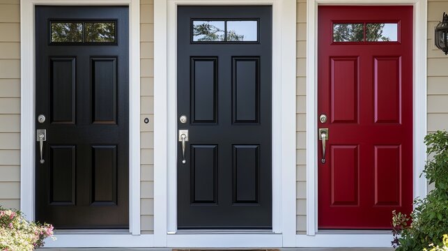 Updating exterior doors with modern materials for improved security .