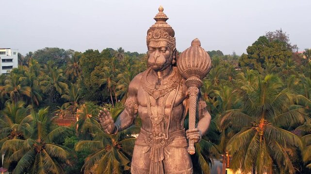 Lord Hanuman Statue, Prasanna Anjaneya Temple, Kundapura