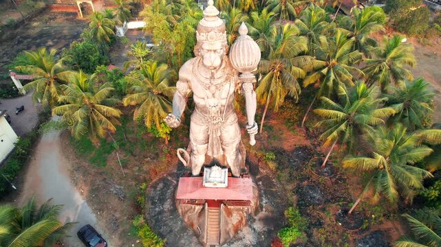 Lord Hanuman Statue, Prasanna Anjaneya Temple, Kundapura