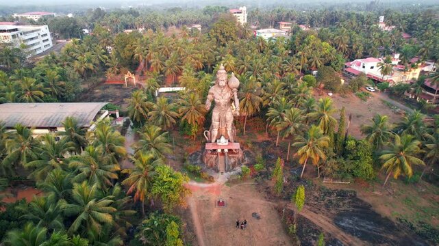 Lord Hanuman Statue, Prasanna Anjaneya Temple, Kundapura