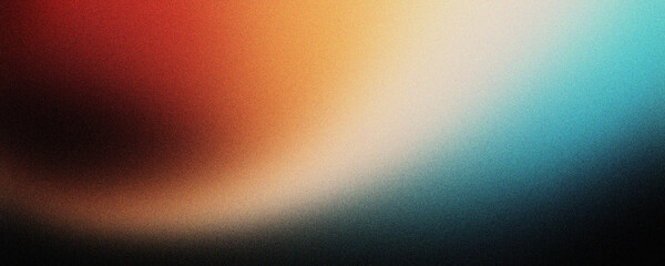 Vintage light leak background with grainy film texture, retro analog aesthetic with warm orange and teal color grading, soft blurred light overlay for nostalgic photography and cinematic art. © MASUM.ME