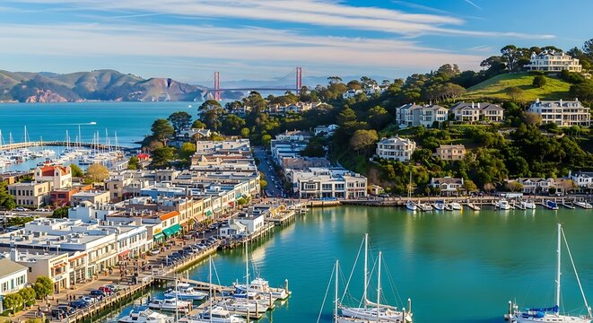 Sausalitos Waterfront Charm - A Picturesque View of the Bay Area.