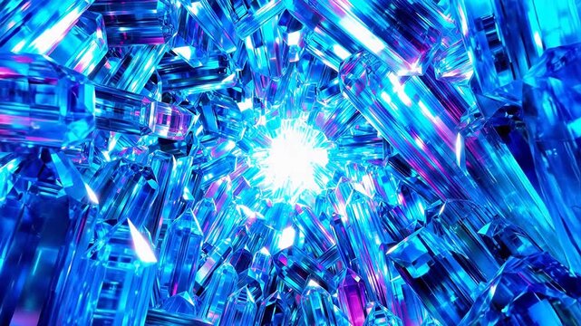 Blue Crystal Tunnel