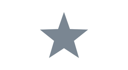 Obraz premium Grey star shape symbol icon.