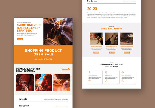 Portfolio Email Newsletter Layout