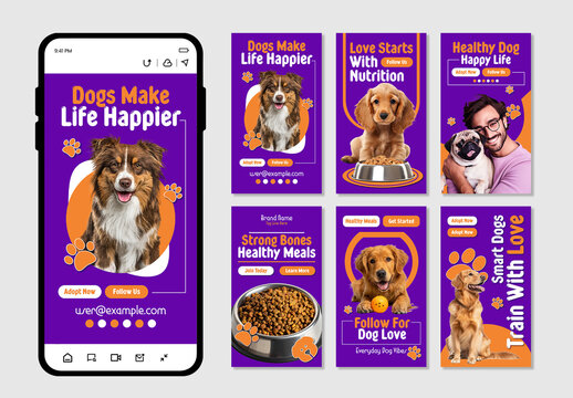 Pet Care Social Media Story Template