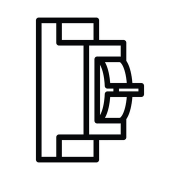 mcb electric braker outline icon vector design good for web or mobile app