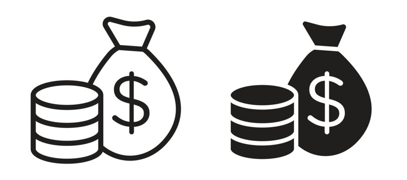 Income icon vector design template and illustration EPS10.