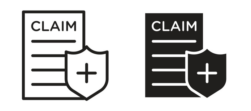 Insurance Claim icon vector design template and illustration EPS10.