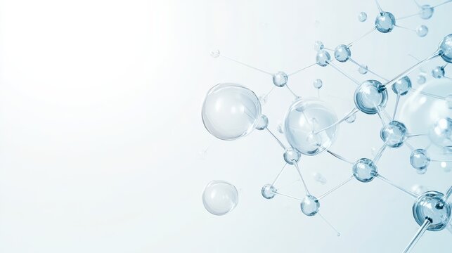 Illustration of abstract molecular structure concepts