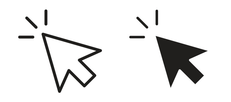 Mouse pointer icon vector design template and illustration EPS10.