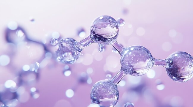 Illustration of abstract molecular structure concepts