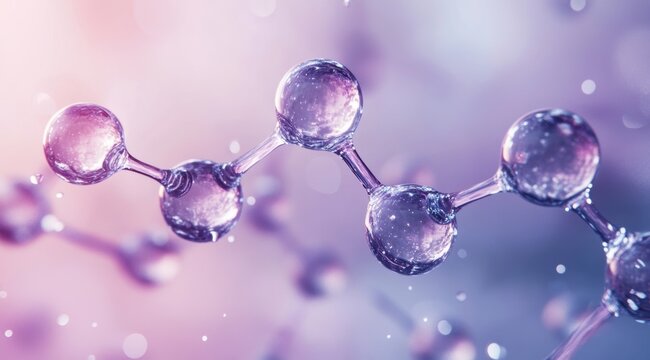 Illustration of abstract molecular structure concepts
