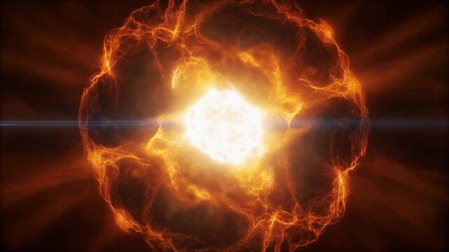 Intense solar flare erupting from the sun, showcasing the power of stellar energy and celestial phenomena in deep space
