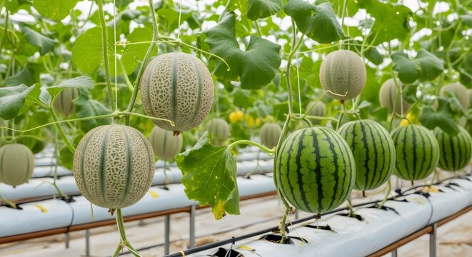 Easter eggs rest on fresh green grass under a blue sky, offering a sweet summer dessert as healthy and juicy as a ripe garden melon or tasty watermelon from a nature market