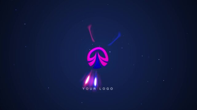 4k energetic clean electric splash 3d logo intro animation. 3d render, 3d reveal of a logo stings. a modern presentation to your business, tv serial, movie, news, and many more.