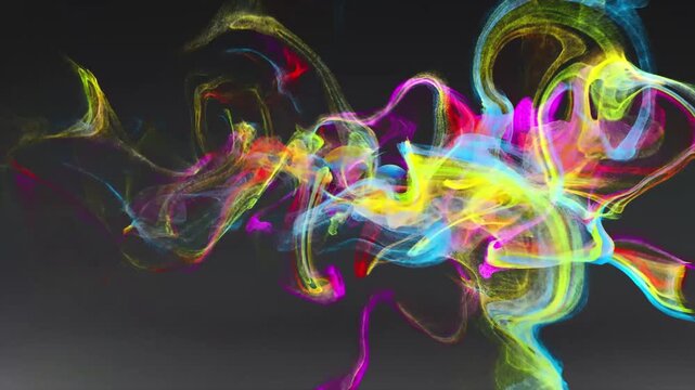 4k colorful clean energetic smoke logo intro animation. a modern presentation to your business, tv serial, movie, news, and many more.   
