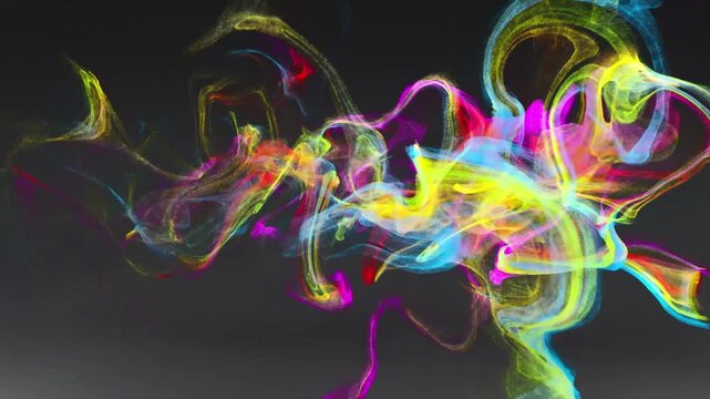 4k abstract colorful elegant smoke splash logo intro animation.