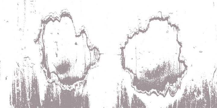 Abstract distressed rorschach blot shapes with grungy water stain texture on white background for artistic and creative projects with grunge texture