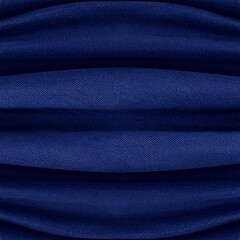 Fototapeta premium A close-up of a dark blue fabric with horizontal folds