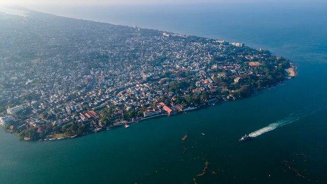Fort Kochi Coastal Aerial View,Fort Kochi City Aerial View,Fort Kochi City Aerial View