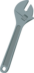Obraz premium Adjustable Wrench Tool Isolated