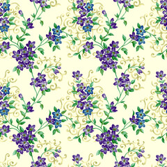 seamless pattern with flowers