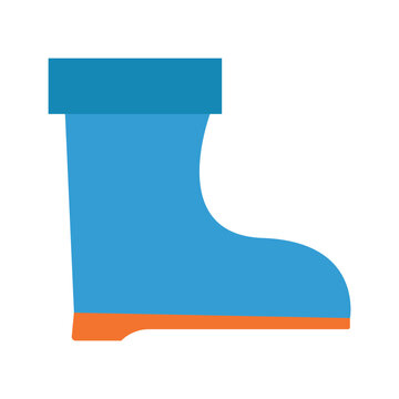 Blue Rain Boot Icon